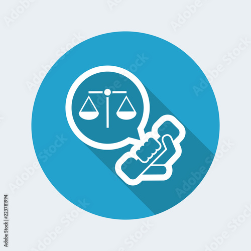 Legal assistance icon