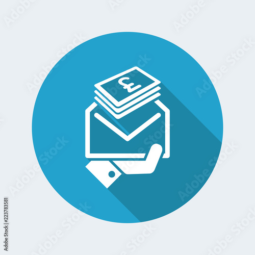 Envelope containing money (Sterling)