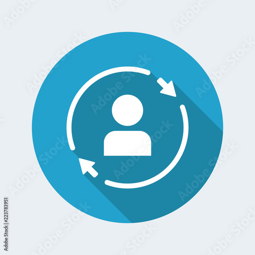 Personal account updates - Flat minimal icon