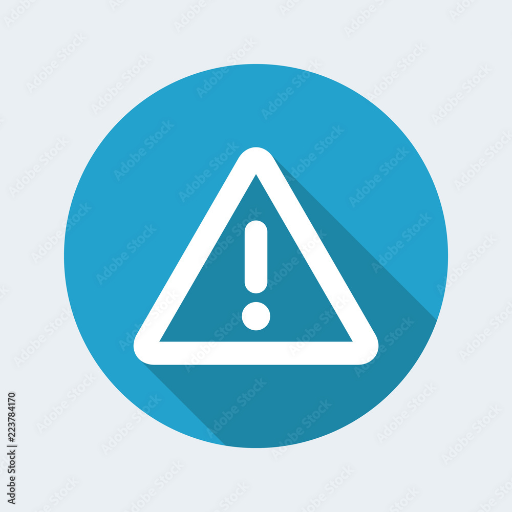 Warning symbol - Vector flat minimal icon Warning symbol - Vector flat minimal icon