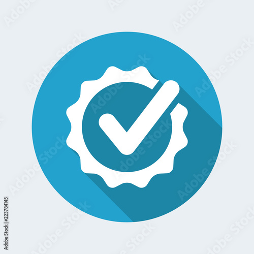 Approval check - Vector flat minimal icon