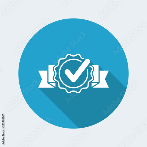 Approval check - Vector flat minimal icon