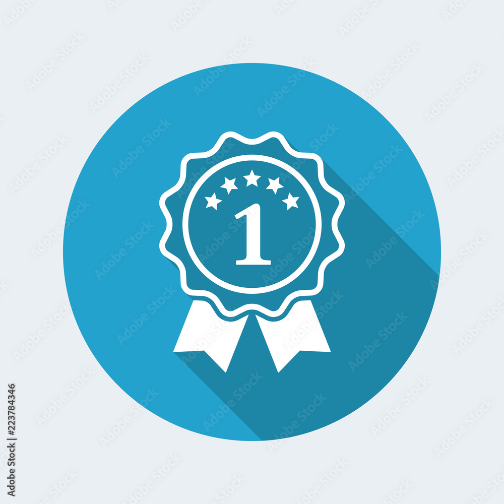 The number one - Best rating symbol - Vector flat minimal icon The number one - Best rating symbol - Vector flat minimal icon