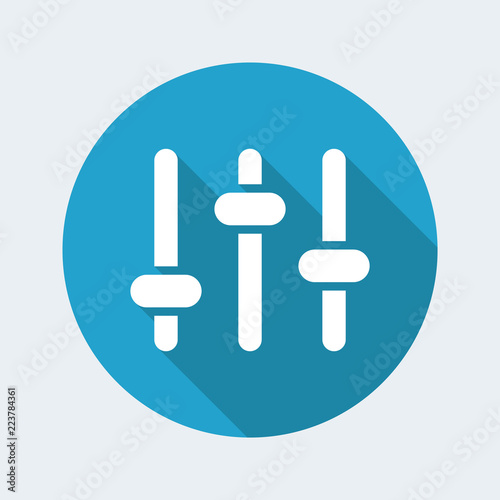 Levels control - Vector flat minimal icon