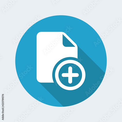 Create new file - Vector flat minimal icon