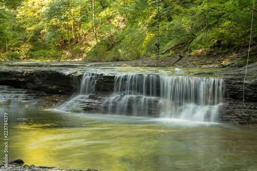 Waterfall on Four Mile creek in late summer, Wintergreen gorge