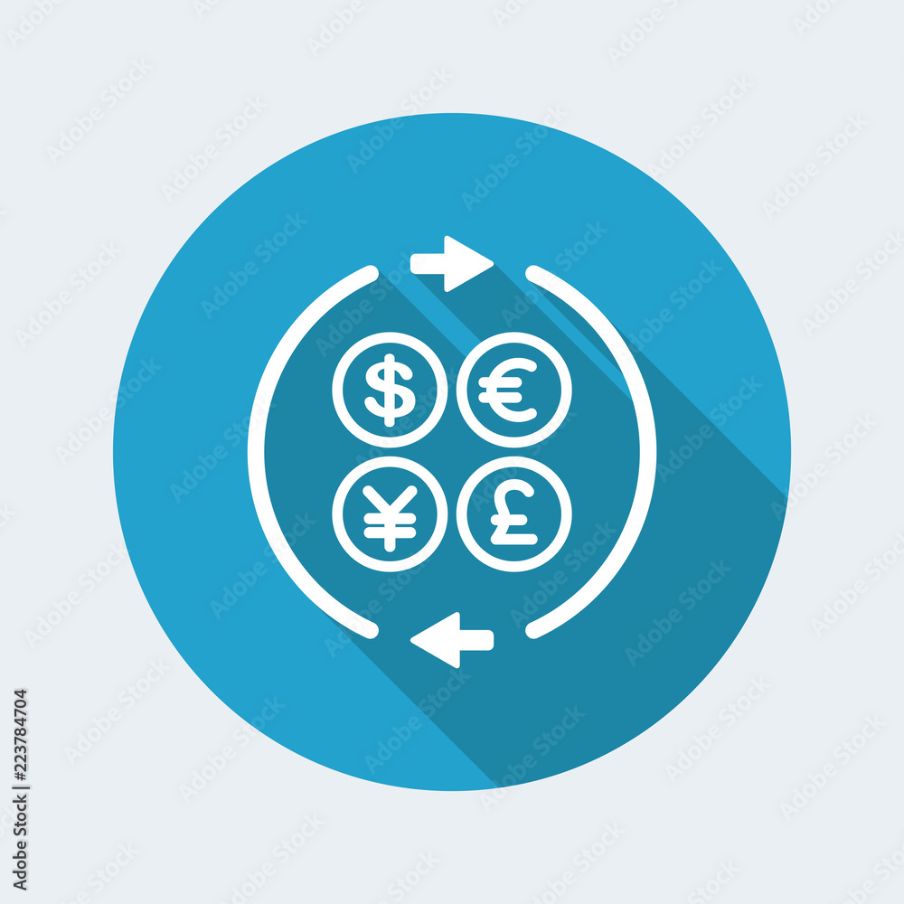 Money transfer single icon Money transfer single icon