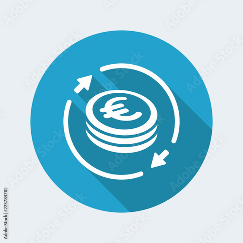 Money exchange icon - Euro