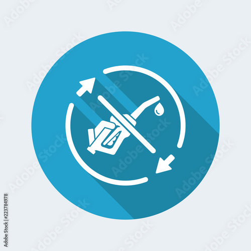 Stop pollution fuel icon