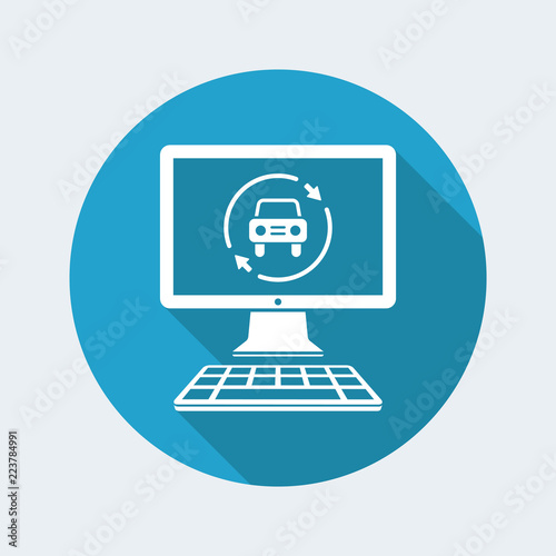Car renovated services icon