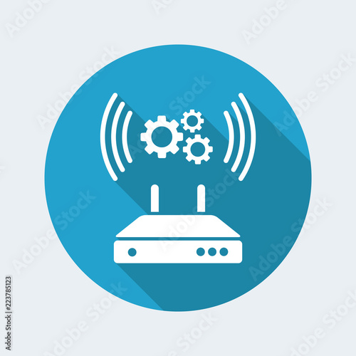 Router or modem setting icon