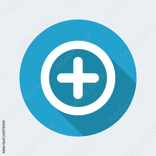 Plus concept flat icon