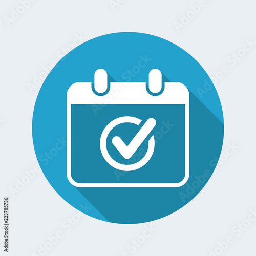 Appointment date check - Minimal vector icon