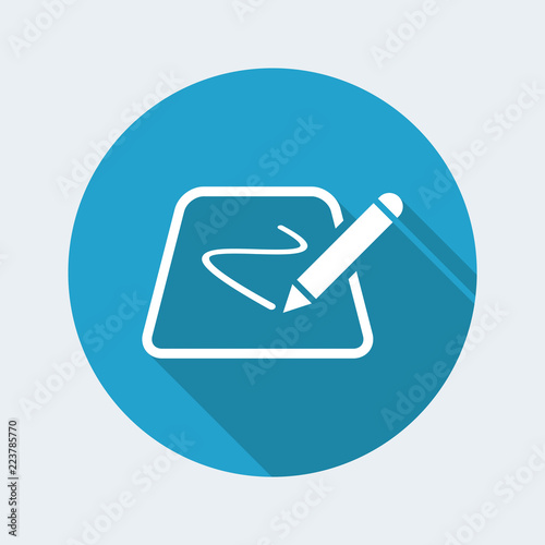 Designer tablet - Minimal vector icon
