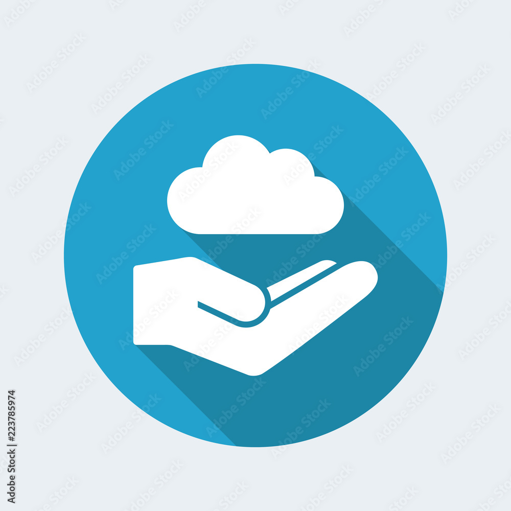 Cloud computing service - Minimal vector icon Cloud computing service - Minimal vector icon