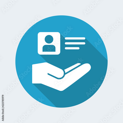 Personal account services - Minimal vector icon