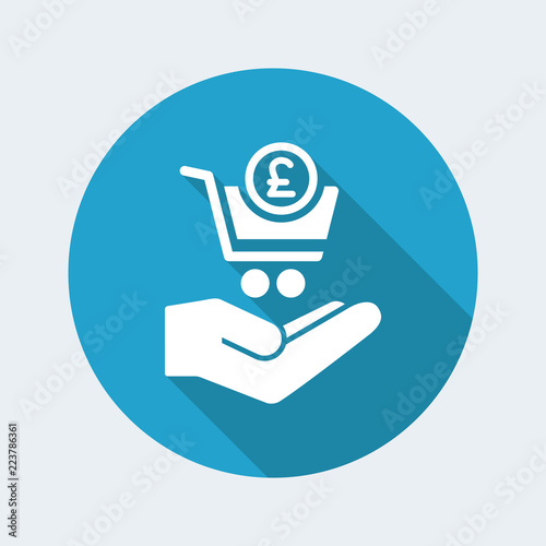 Minimal modern shopping icon - Sterling