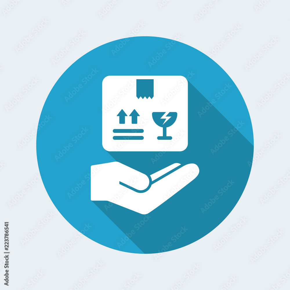 Logistic package - Minimal vector icon Logistic package - Minimal vector icon