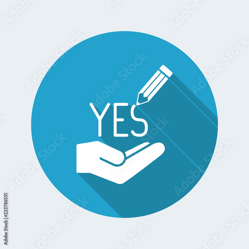 A Pencil writes "yes"