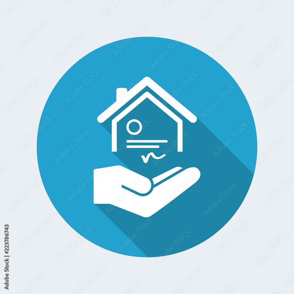 House certification services - Vector icon House certification services - Vector icon