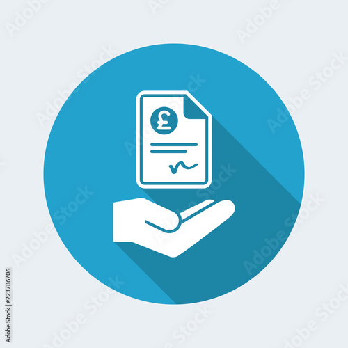 Payment document - Sterling - Vector icon