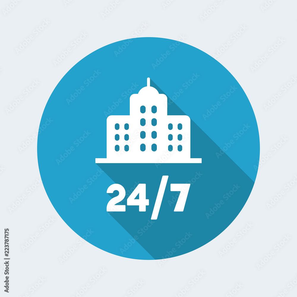 Residence 24/7 - Vector web icon