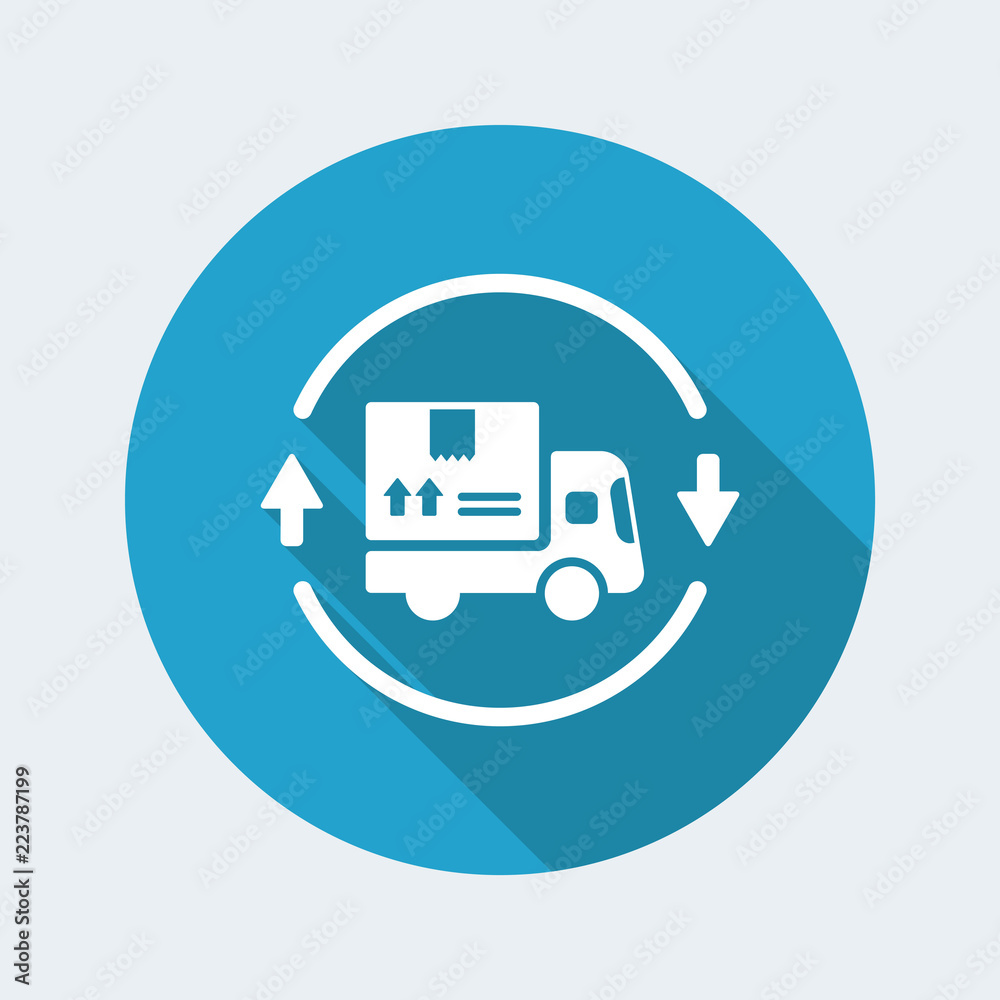 Steady delivery service 24/7 - Vector web icon Steady delivery service 24/7 - Vector web icon