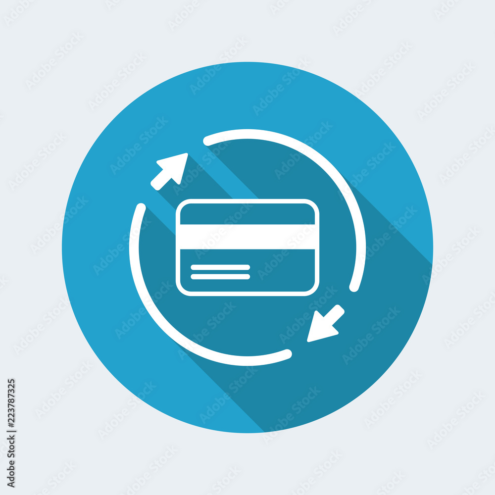 Full credit card services 24/7 - Vector web icon Full credit card services 24/7 - Vector web icon