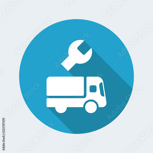 Truck assistance services - Vector web icon