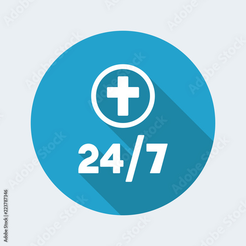 Religious services 24/7 - Vector web icon