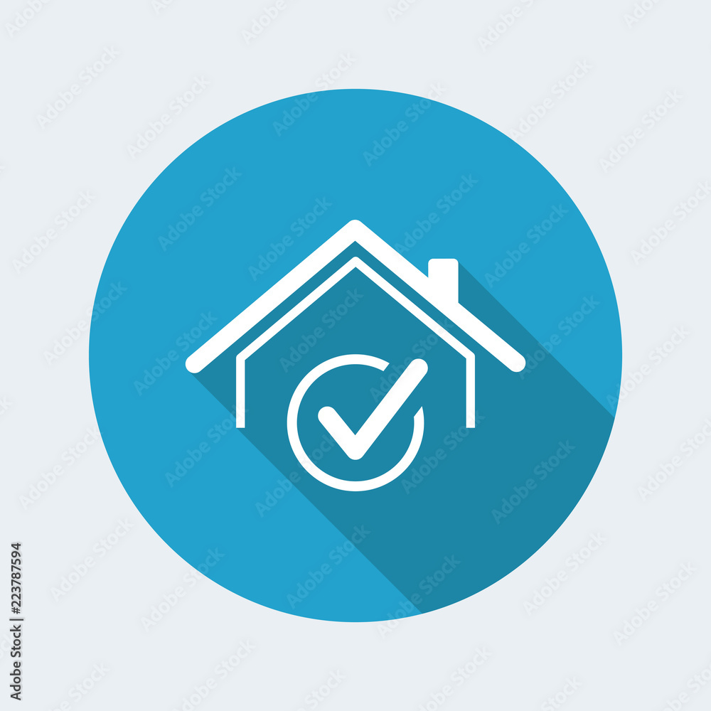 Choose the perfect house - Vector web icon