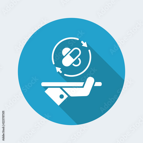 Steady pharma services - Vector web icon