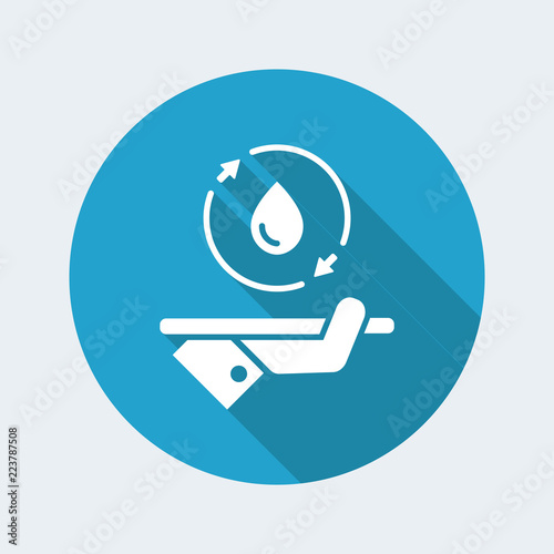 Full water services - Vector web icon