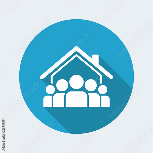 фотографія Social community - Vector web icon