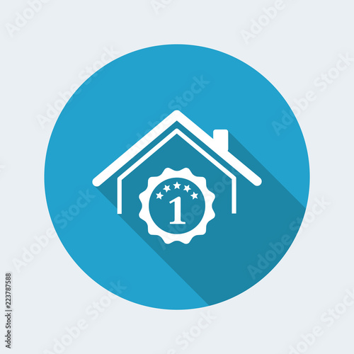 Residence top rating - Vector web icon