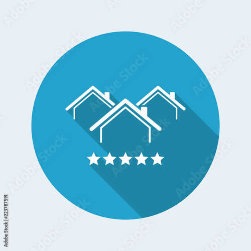Top rating residence - Vector web icon