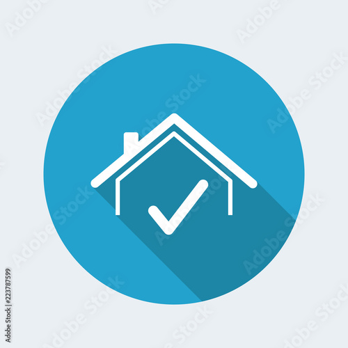 Choose the perfect house - Vector web icon
