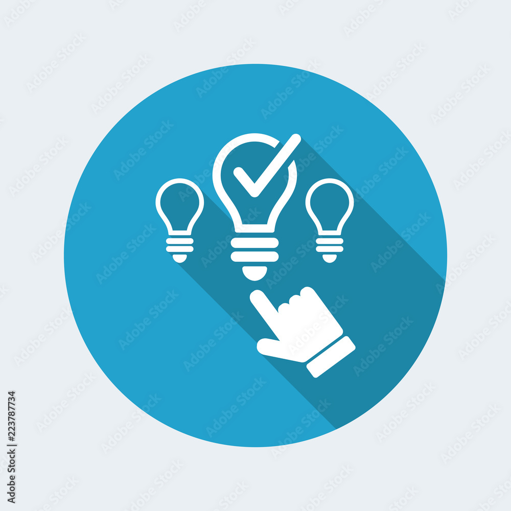 Best idea picking - Vector web icon Best idea picking - Vector web icon