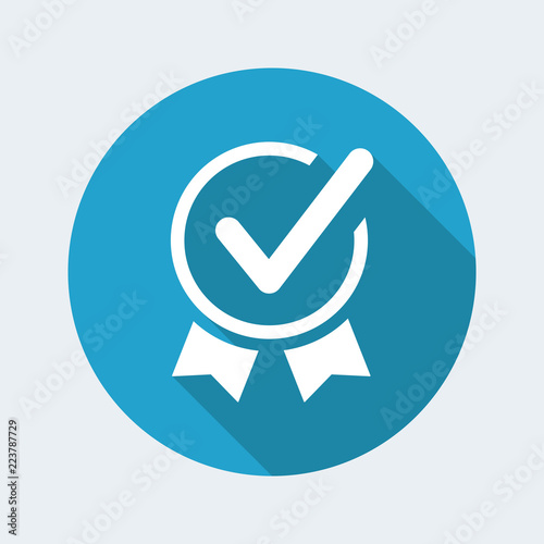 Approved symbol - Vector web icon