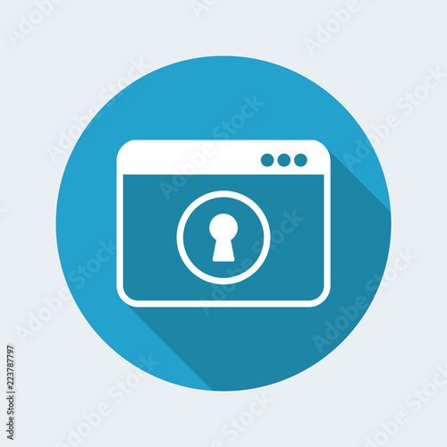 Protected access - Vector web icon