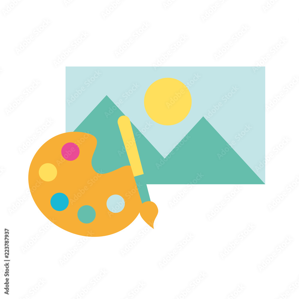 graphic design palette color brush and picture graphic design palette color brush and picture