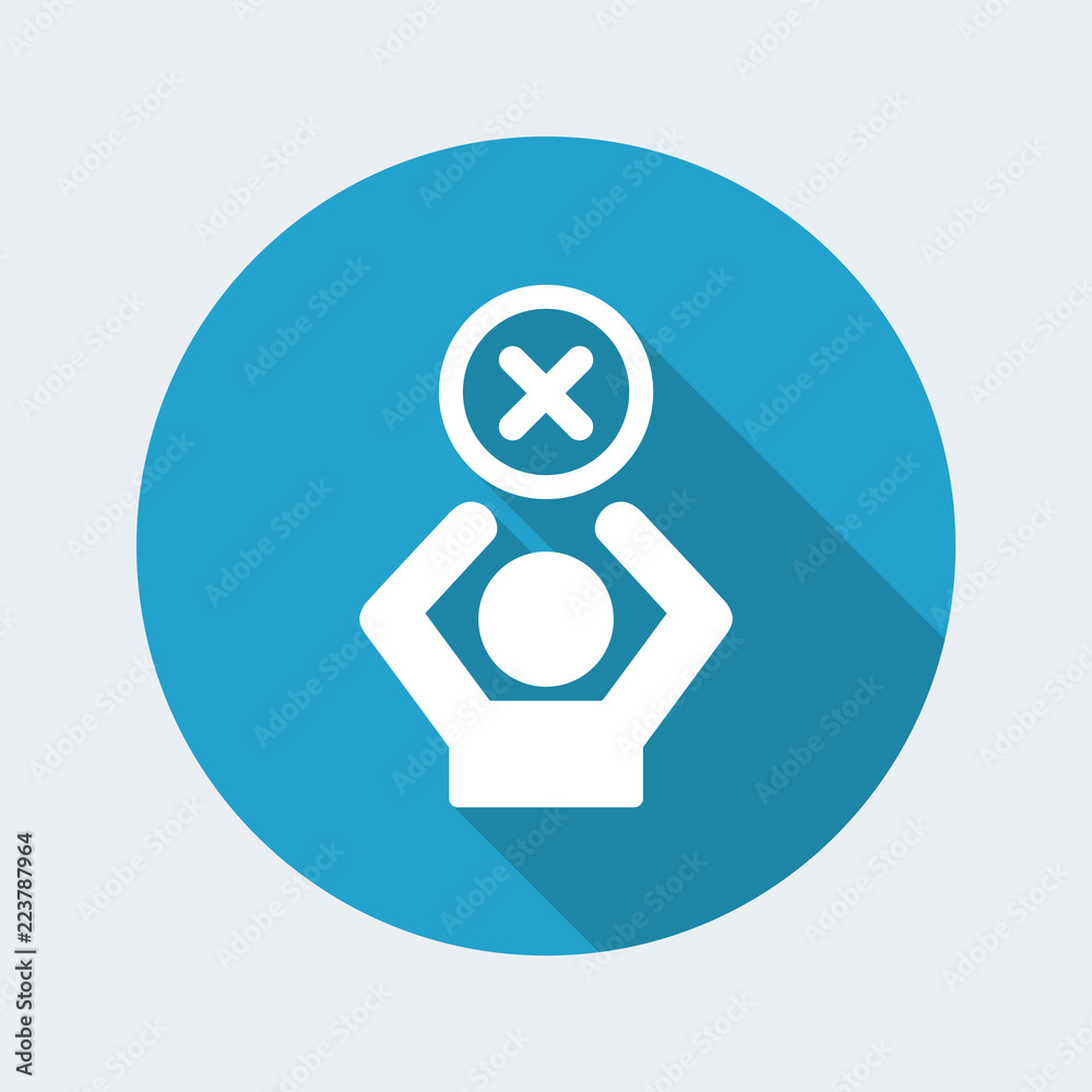 Access denied - Privacy concept - Vector web icon Access denied - Privacy concept - Vector web icon