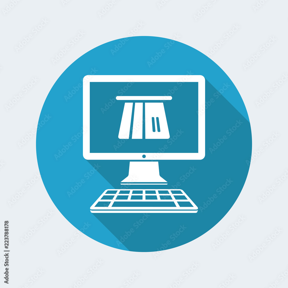 Online banking services - Vector web icon