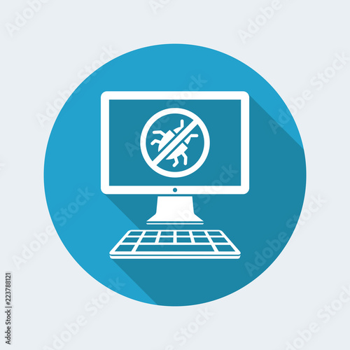 Antivirus software - Vector web icon