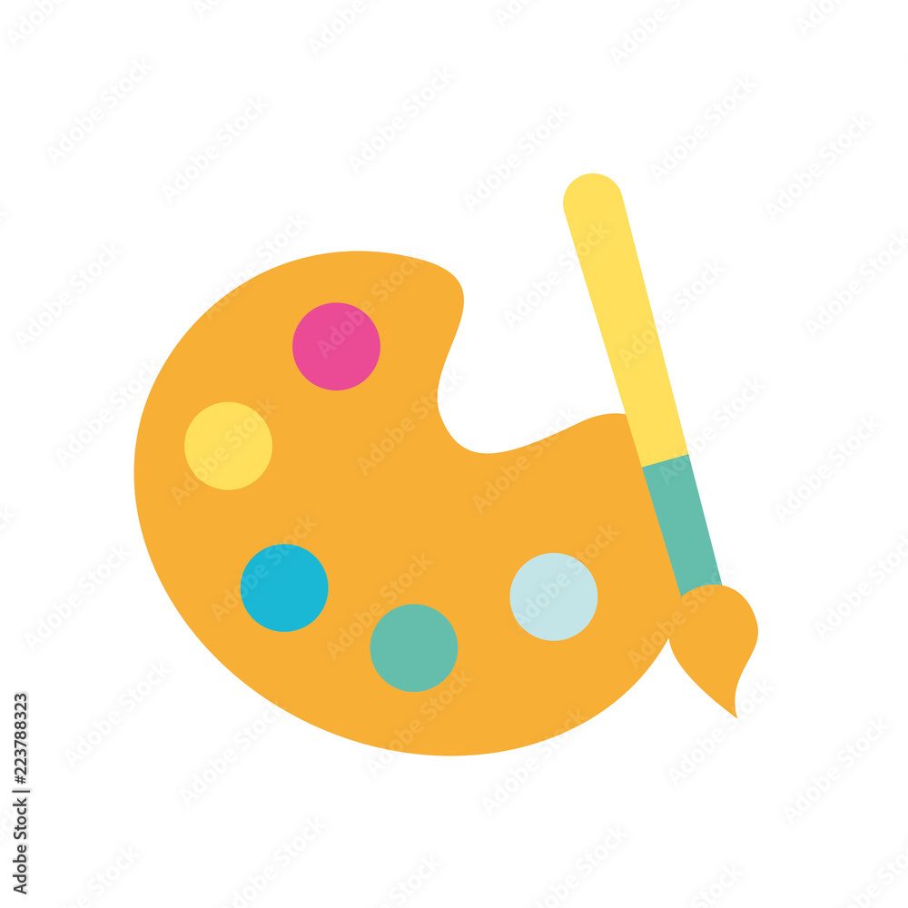 graphic design palette color paint brush graphic design palette color paint brush