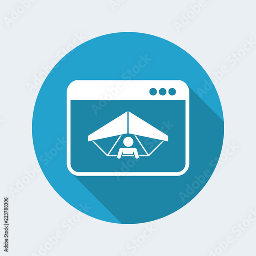 Extreme sport website - Vector flat icon