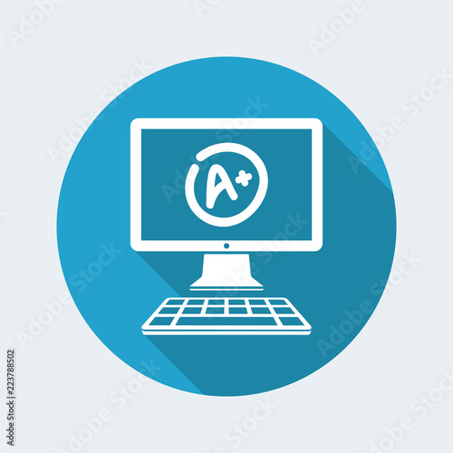 A+ top evalutation - Vector flat icon