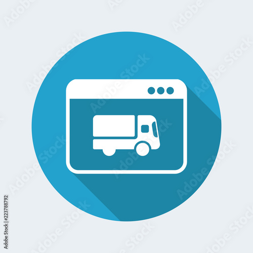 Home delivery - Internet buy - Vector flat icon
