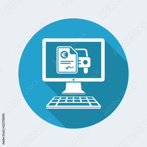 Wallpaper Mural Automotive online quote - Euro - Vector flat icon Torontodigital.ca