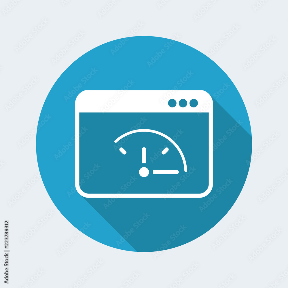 Full time online services - Vector flat icon Full time online services - Vector flat icon